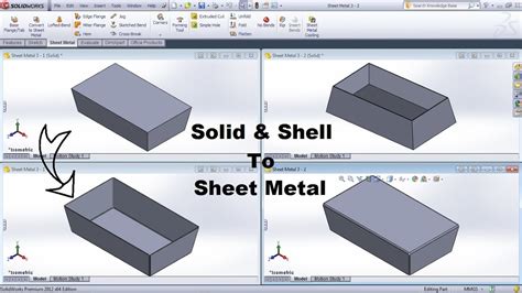 convert step file to sheet metal solidworks|convert metal to sheet metal.